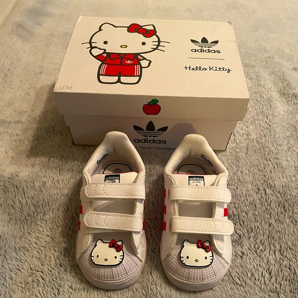adidas Other - NIB Hard to Find Adidas Hello Kitty Superstar Sneakers - 5K